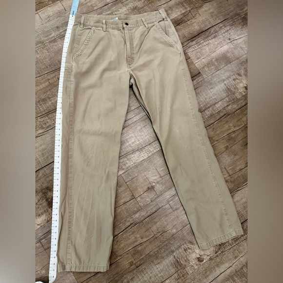 Carhartt Men’s Khaki Work Pants 38x36 Cotton Utility Pants - Picture 3 of 6
